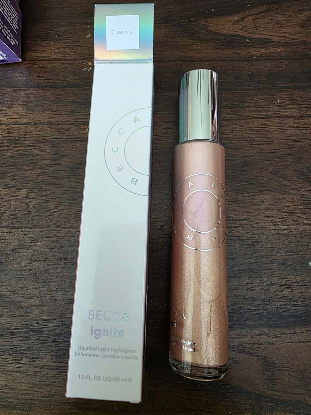 New in Box BECCA Ignite Liquified Light Highlighter 1.5 Oz. Creativity Makeup
